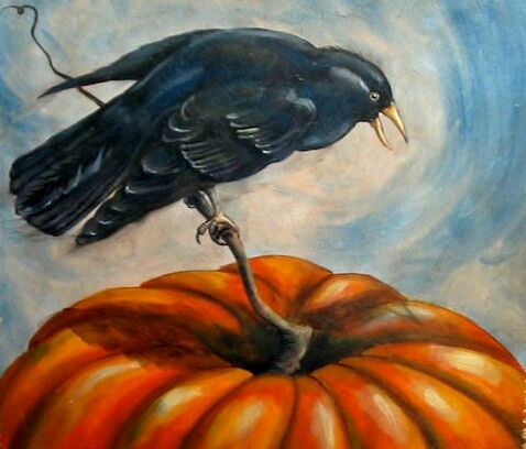 crow painting